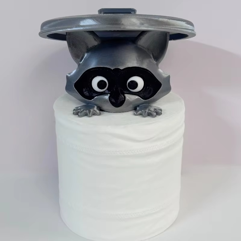 Home Decor Bathroom Ideas - Creativo cartone animato procione porta carta