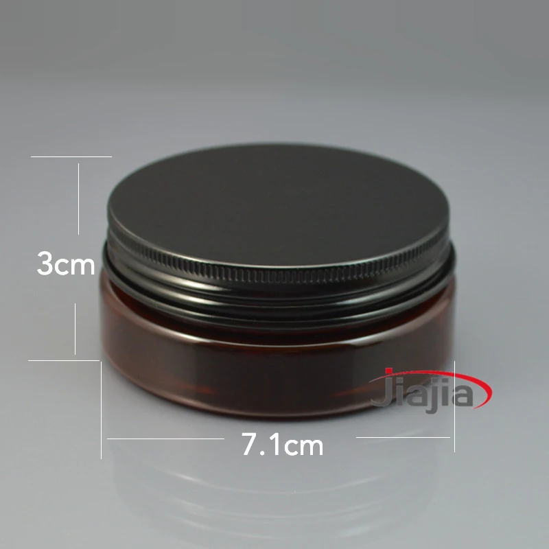Bath Salts Jar - Barattolo di plastica marrone da 50