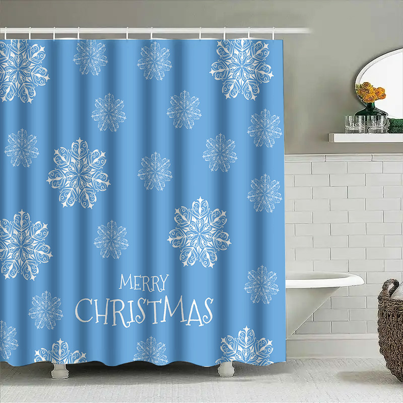 Home Decor Bathroom Ideas - Tenda da doccia natalizia Fiocco di