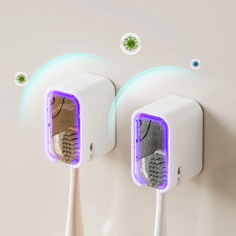 Toothbrush Holder Set - Porta spazzolino da 2 pezzi Flip-top