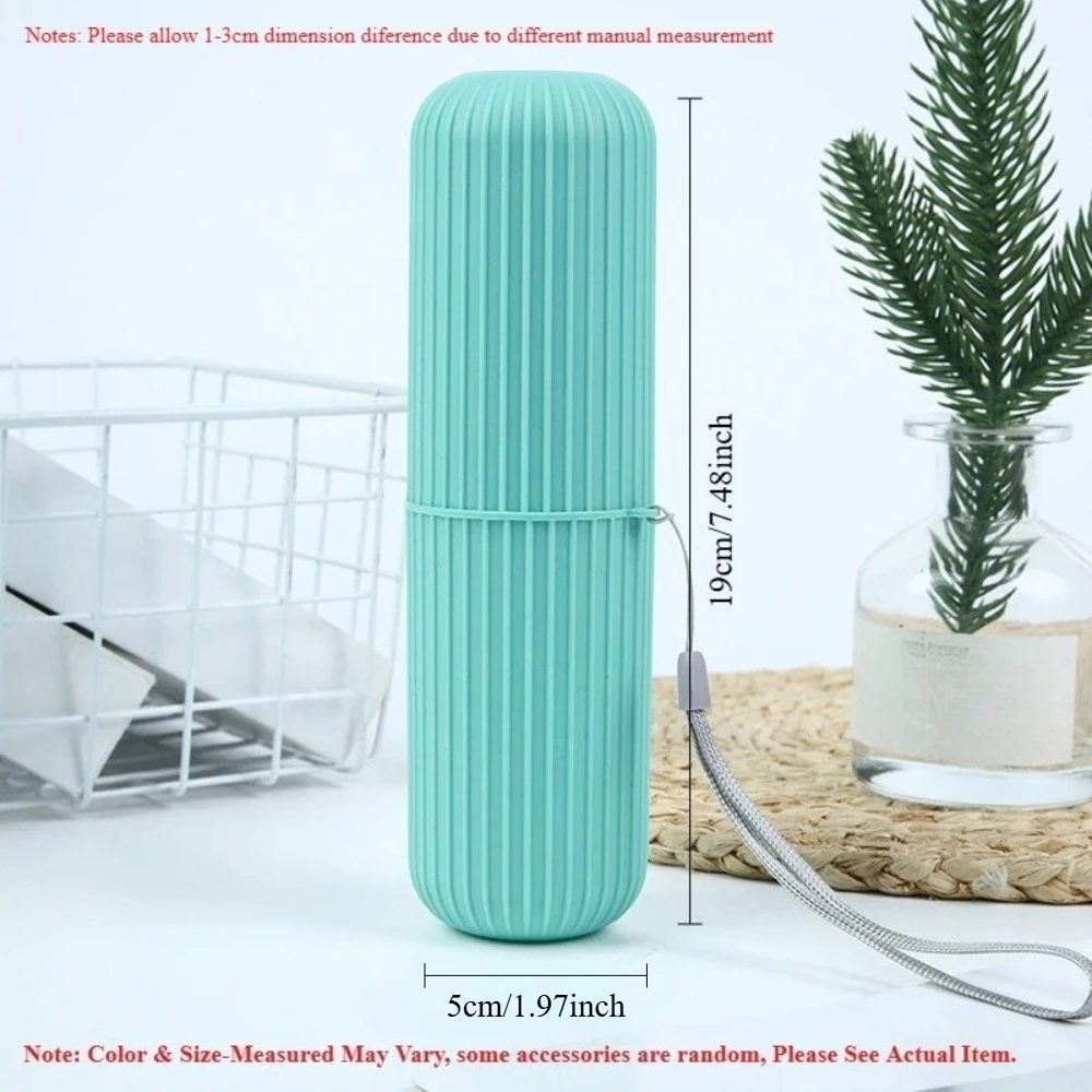 Toothbrush Holder Set - Portaspazzolino portatile con scomparto per dentifricio