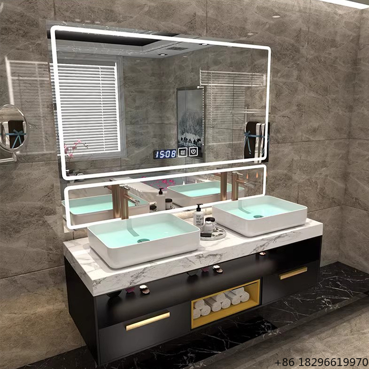 Bathroom Cabinet Mirror - Lussuoso Armadietto a Specchio LED Retroilluminato