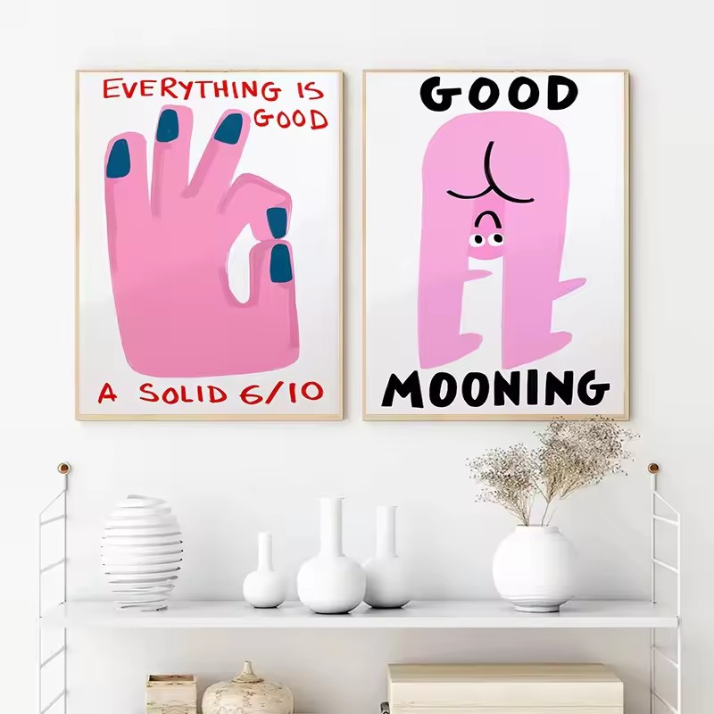 Home Bathroom Pictures - Quadri su tela divertenti con slogan