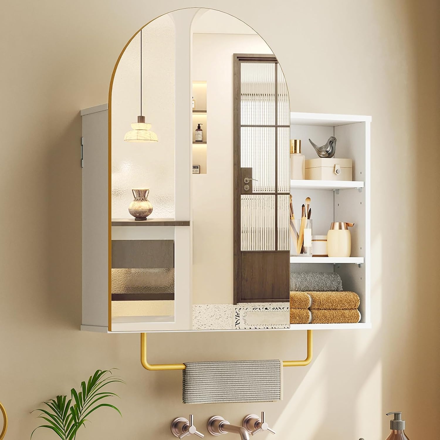 Bathroom Cabinet Mirror - Specchio Armadietto da Bagno con Vano