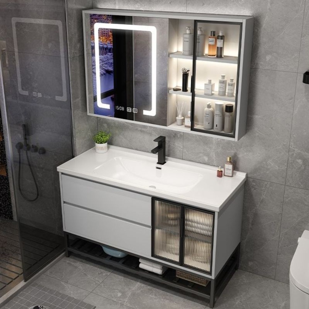 Bathroom Cabinet Mirror - Mobile bagno di lusso leggero con