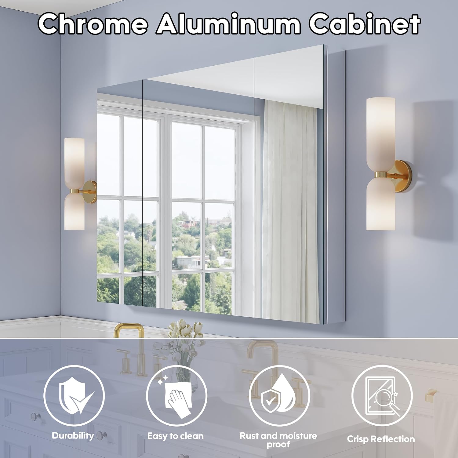 Armadietto da bagno con specch - Bathroom Cabinet Mirror recensione e prezzo