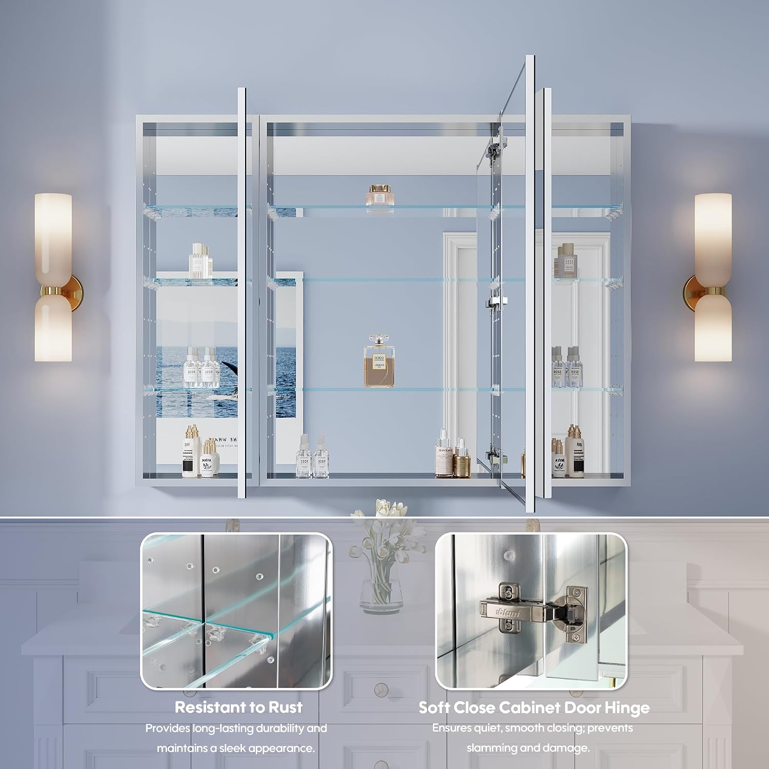 Armadietto da bagno con specch - Bathroom Cabinet Mirror recensione e prezzo