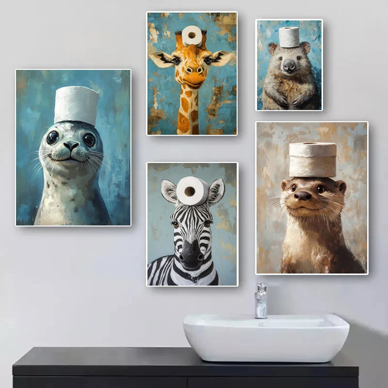 Animali divertenti e carini de - Home Bathroom Pictures recensione e prezzo