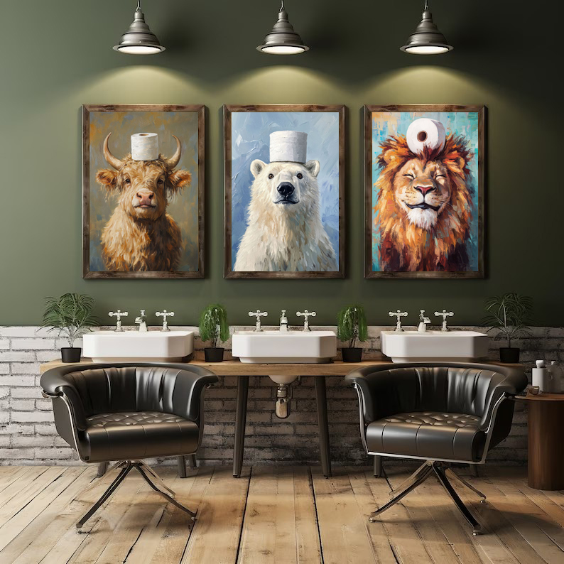 Animali divertenti e carini de - Home Bathroom Pictures recensione e prezzo