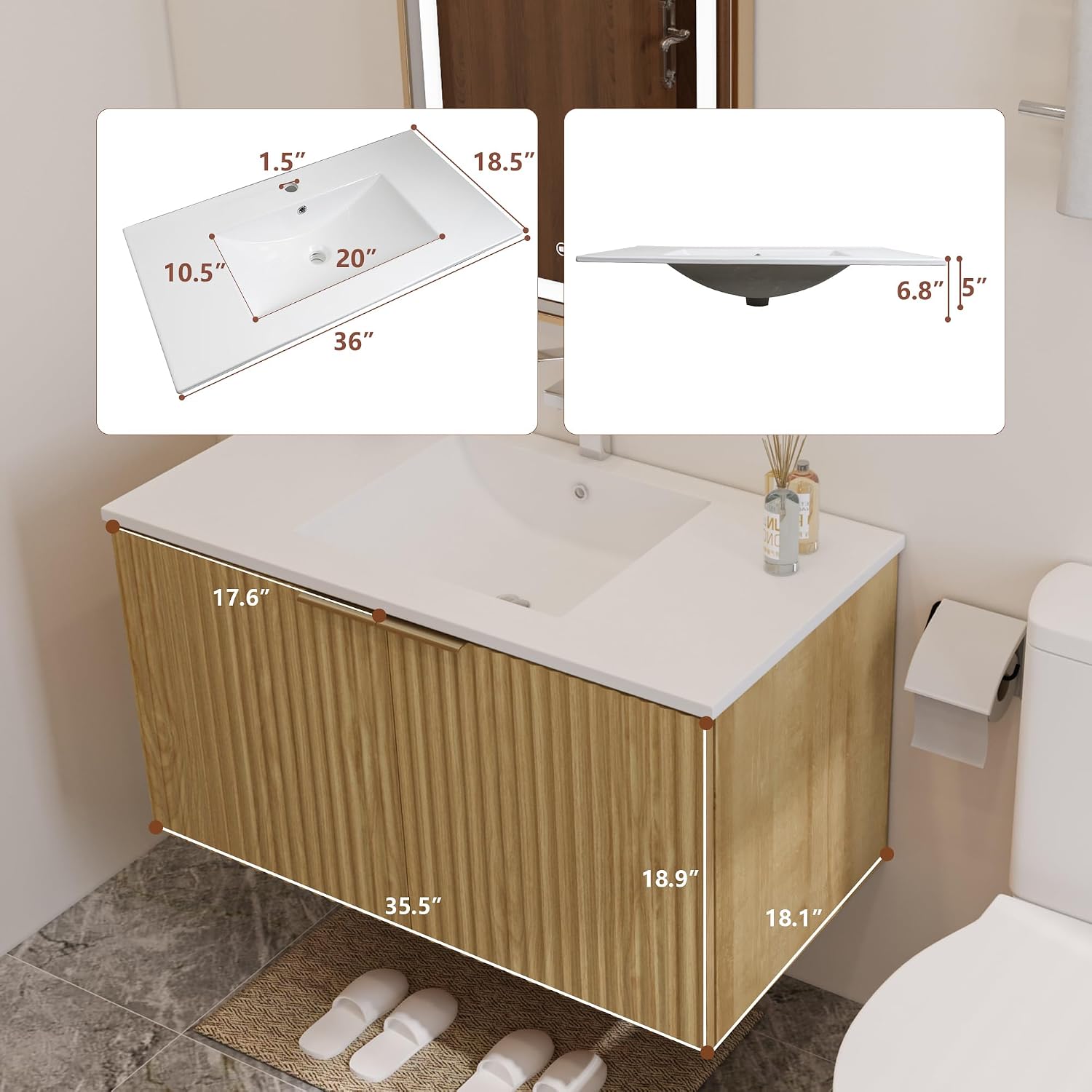 Mobile bagno moderno sospeso c - Home And Bathroom recensione e prezzo