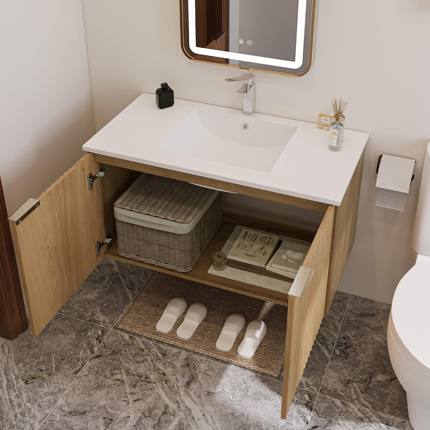 Mobile bagno moderno sospeso c - Home And Bathroom recensione e prezzo