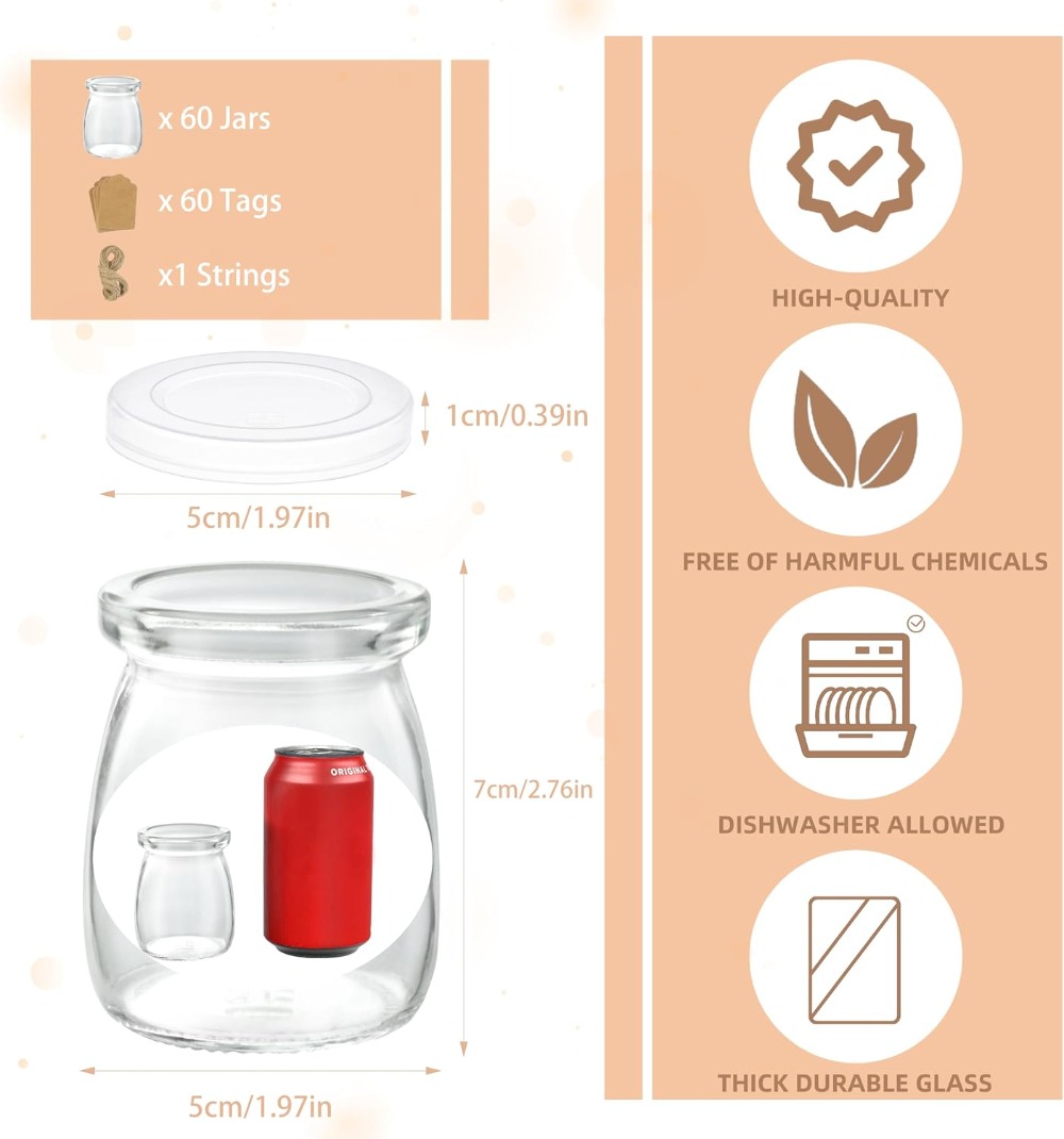 Confezione da 60 Mini Barattol - Bath Salts Jar recensione e prezzo