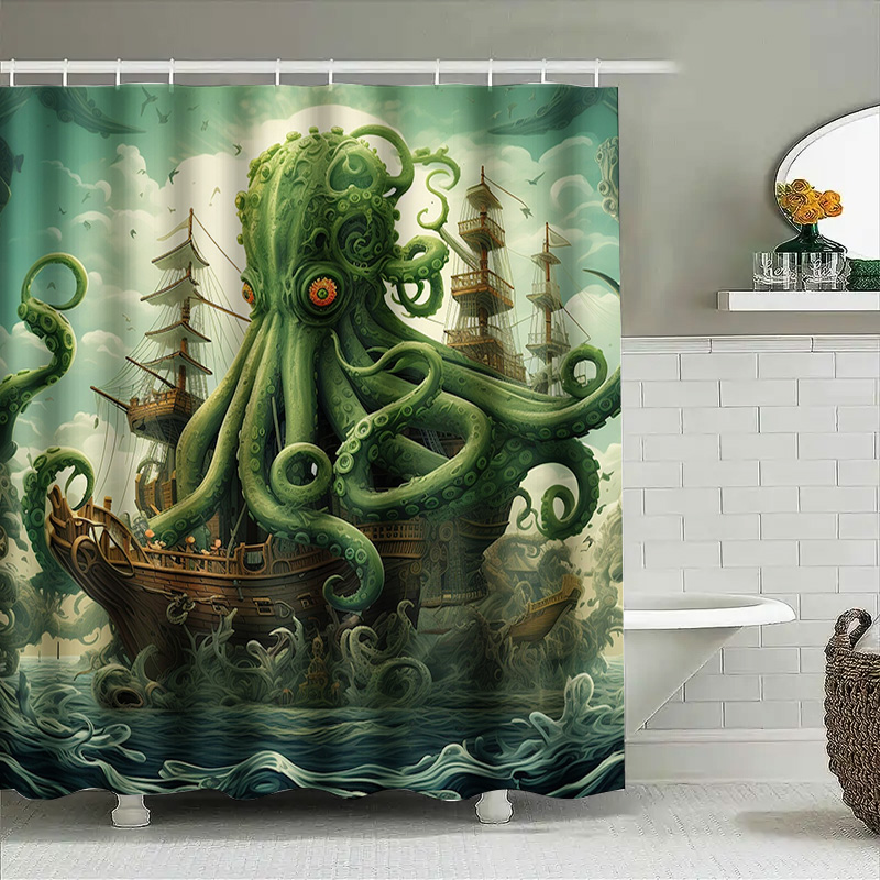 Tenda da doccia per nave polpo - Home Decor Bathroom Ideas recensione e prezzo