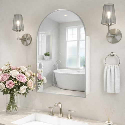 Specchio da bagno ad arco 24x3 - Bathroom Cabinet Mirror recensione e prezzo