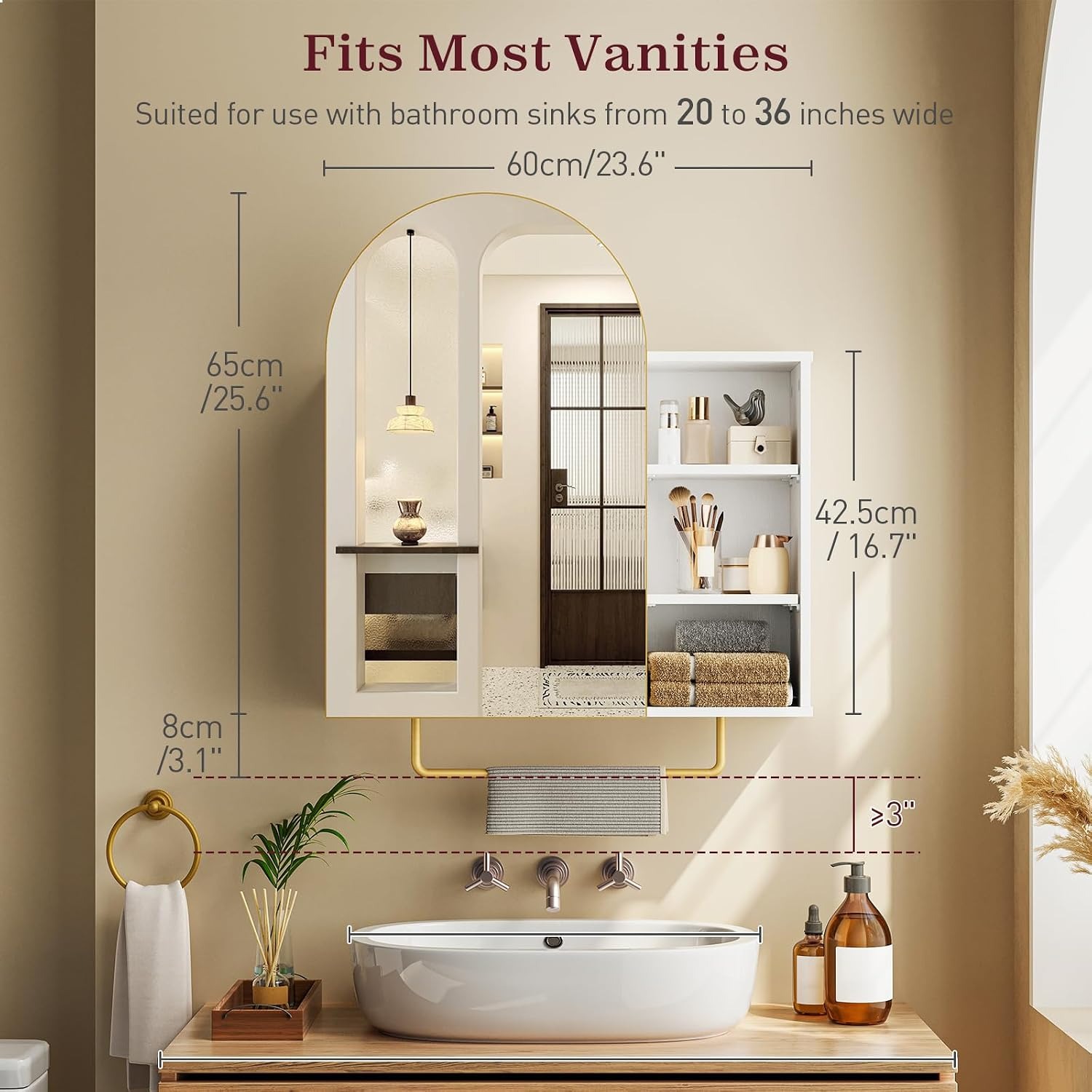 Specchio Armadietto da Bagno c - Bathroom Cabinet Mirror recensione e prezzo