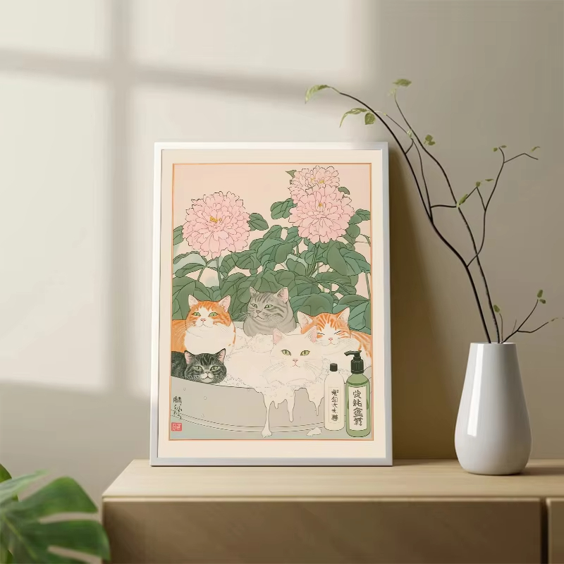 Quadro Senza Cornice Gatto nel - Home Bathroom Pictures recensione e prezzo