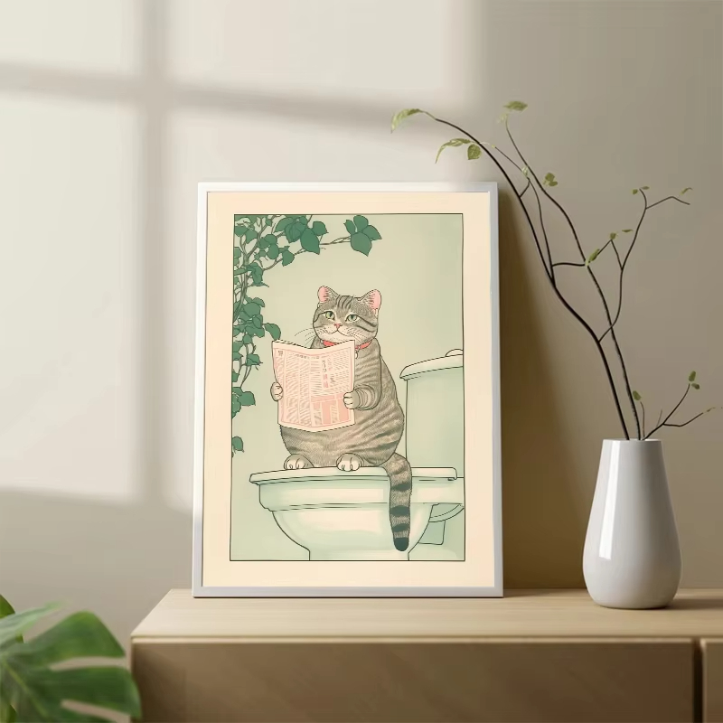 Quadro Senza Cornice Gatto nel - Home Bathroom Pictures recensione e prezzo
