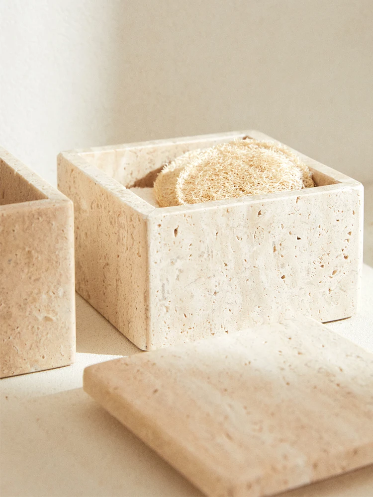 Contenitore in Travertino per  - Bath Salts Jar recensione e prezzo