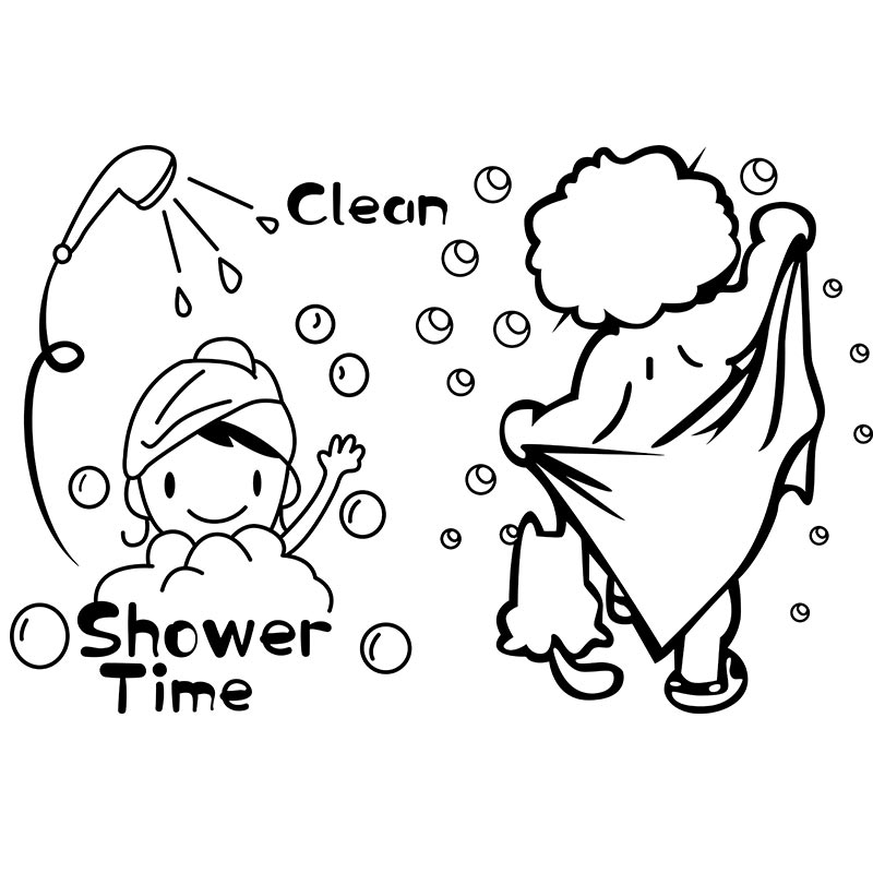 1pc Clean Shower Time Cute Lit - Tiny Home Bathroom Kit recensione e prezzo