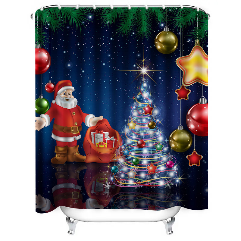 TU Tenda da doccia natalizia B - Home Decor Bathroom Ideas recensione e prezzo