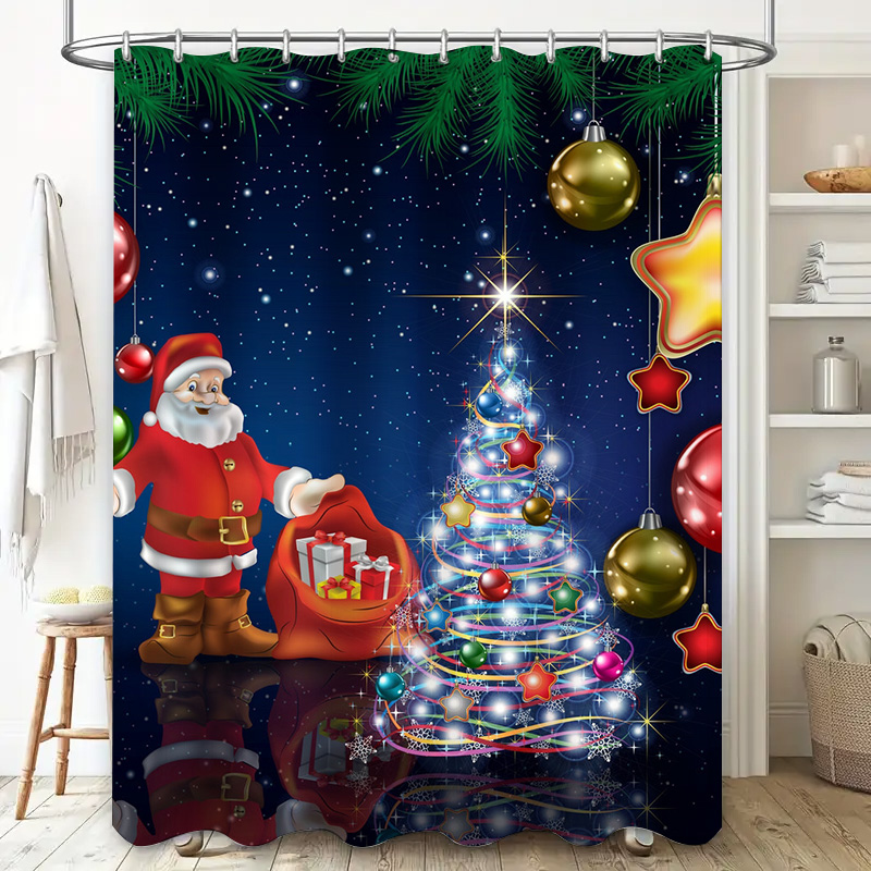 TU Tenda da doccia natalizia B - Home Decor Bathroom Ideas recensione e prezzo