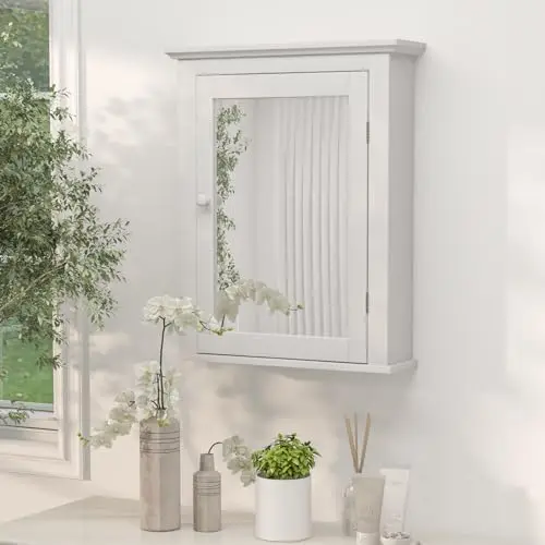 Armadietto bianco per medicina - Bathroom Cabinet Mirror recensione e prezzo