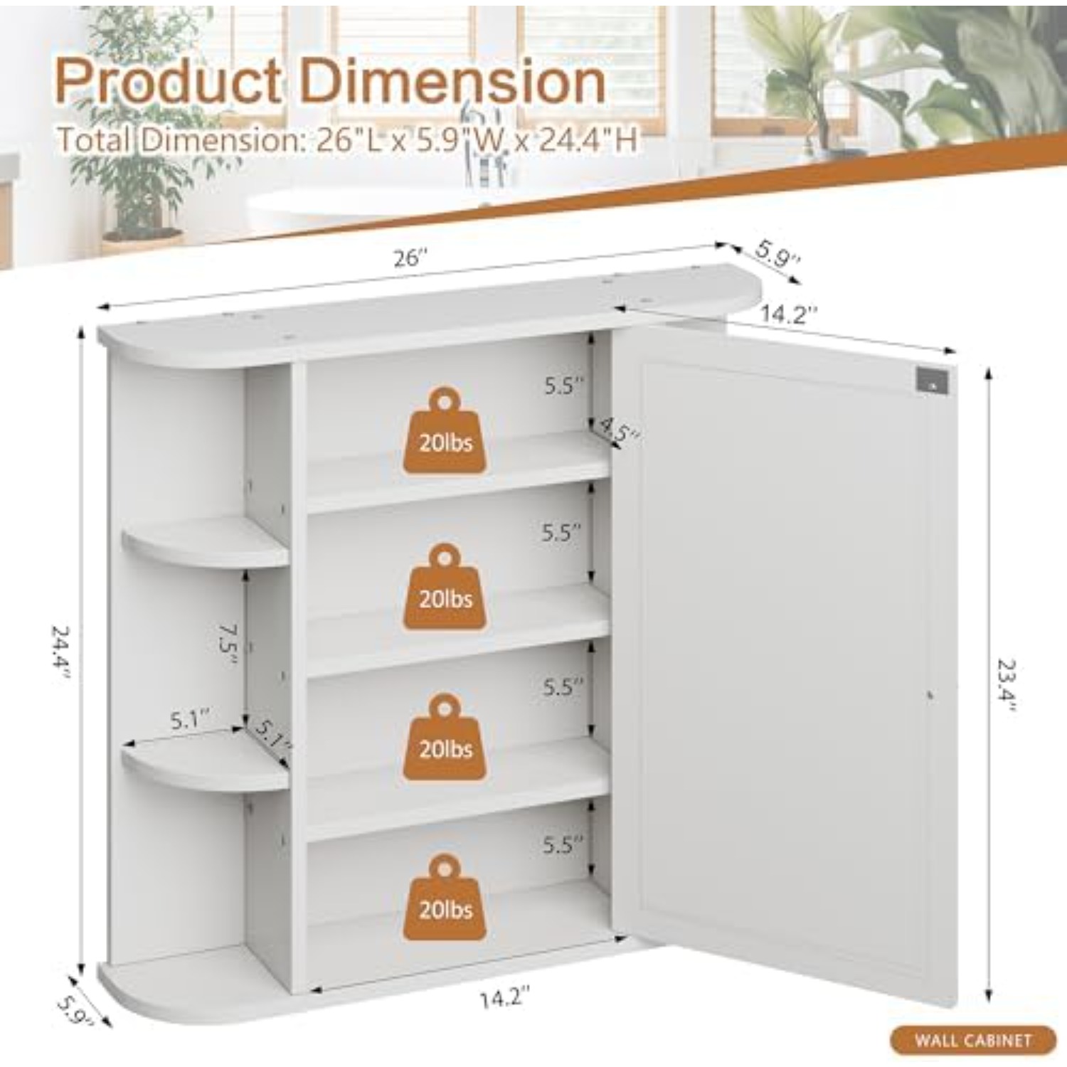 Armadietto Portamedicinali da  - Bathroom Cabinet Mirror recensione e prezzo