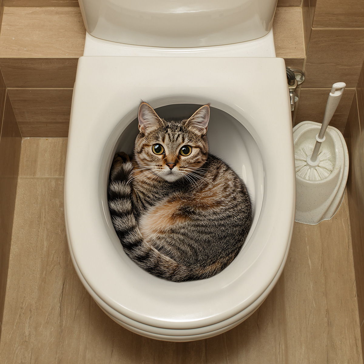 Adesivo per WC gatto divertent - Tiny Home Bathroom Kit recensione e prezzo