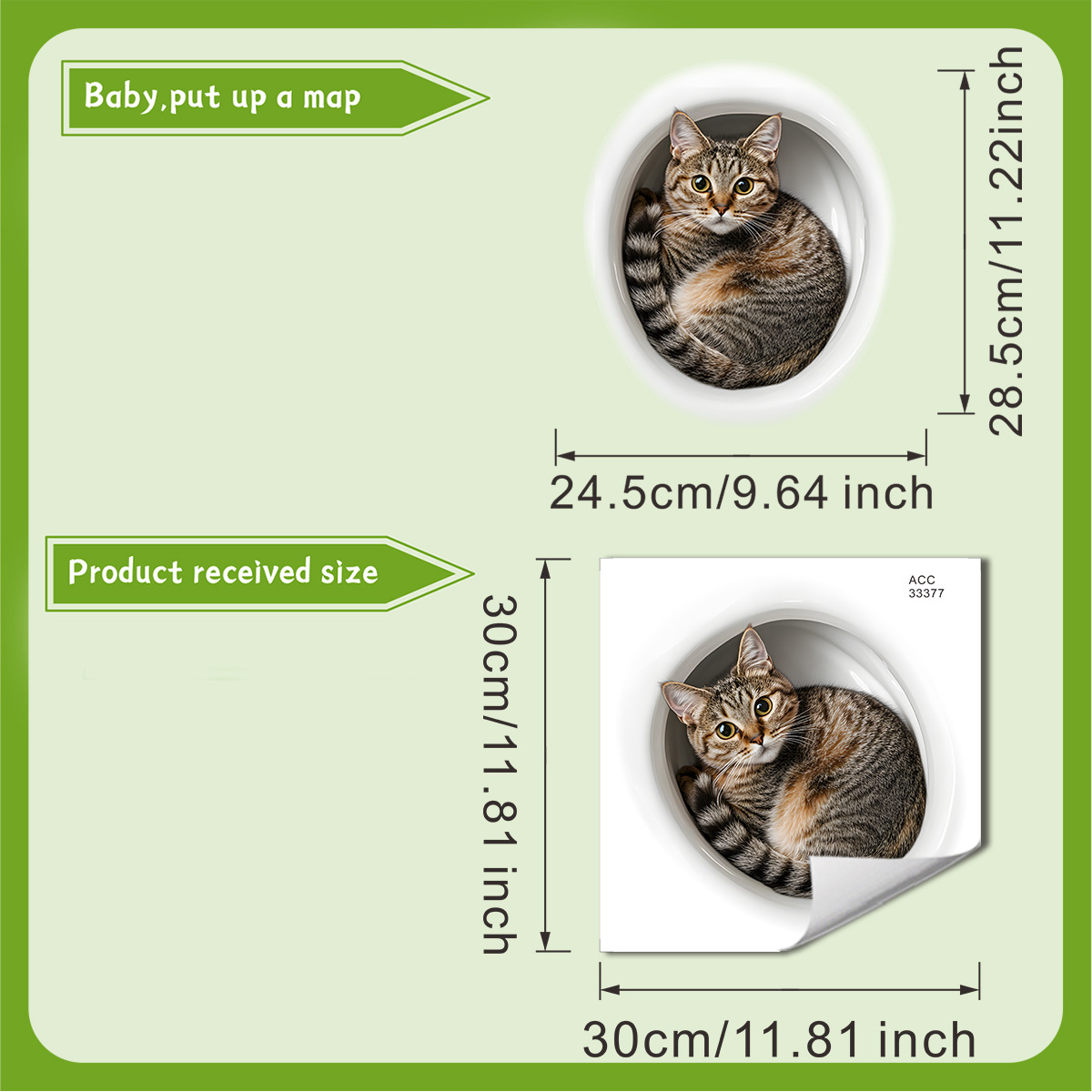 Adesivo per WC gatto divertent - Tiny Home Bathroom Kit recensione e prezzo