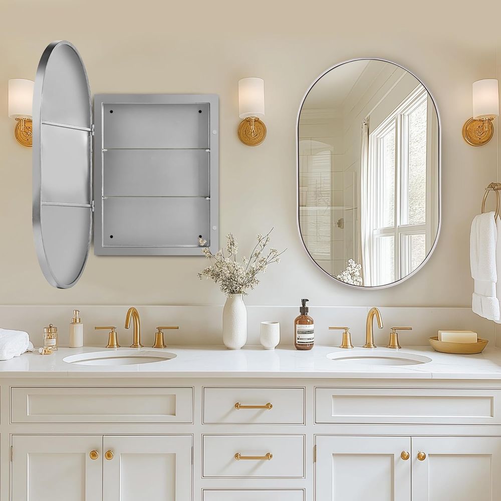 Armadietto da Bagno Ovale Inca - Bathroom Cabinet Mirror recensione e prezzo